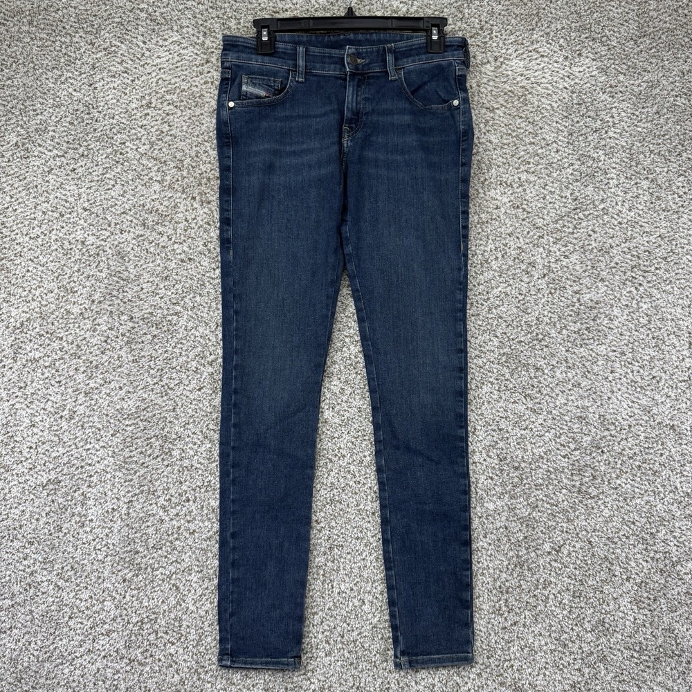 Diesel Jeans Women's Size 28 Slandy-Low Super Skinny Low Waist Blue Denim Medium